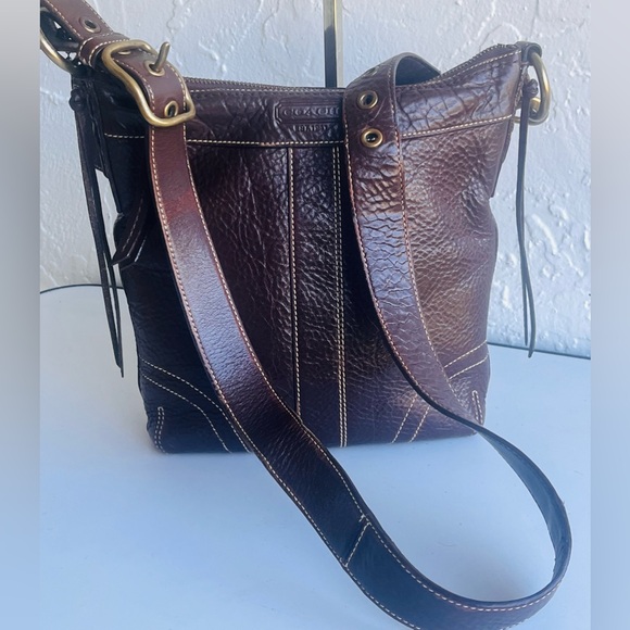 VINTAGE COACH SLIM BLEECKER DUFFLE BAG #10398 SMALL CROSSBODY SHOULDER - Picture 1 of 16